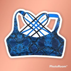 Lululemon blue sports bra
